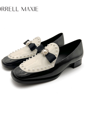 Morrell Maxie法式复古乐福鞋女夏季英伦风平底皮鞋｜MW233039BK