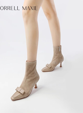 Morrell Maxie短靴女冬季拼接优雅气质百搭防滑靴子｜MW244051BE