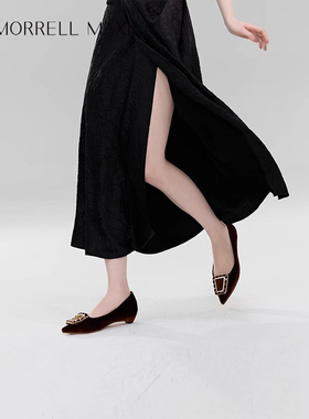 Morrell Maxie低跟平底单鞋女春季新款气质一脚蹬｜MW241060BR