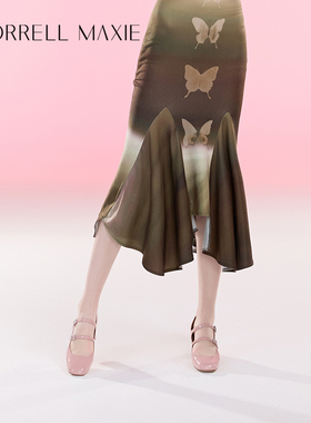 Morrell Maxie复古高跟玛丽珍女鞋夏季樱花粉小皮鞋｜MW241040PK