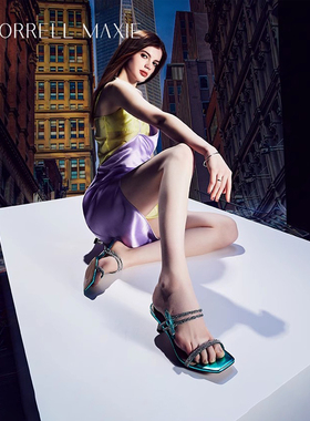 中跟凉鞋女夏季钻条设计感外穿单鞋｜MW232076SV