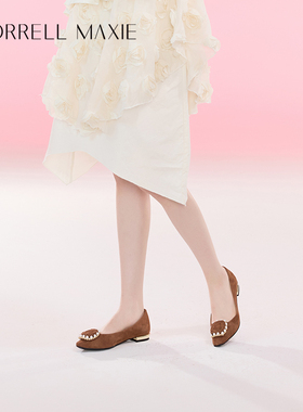 Morrell Maxie低跟平底单鞋女春新款休闲百搭一脚蹬｜MW241067BR