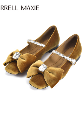 方头蝴蝶结方形水钻甜美玛丽珍单鞋｜Morrell Maxie｜MW253001YL
