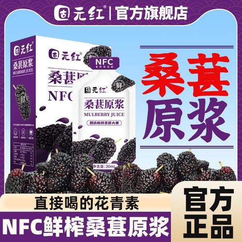 100%纯NFC鲜榨桑葚原浆