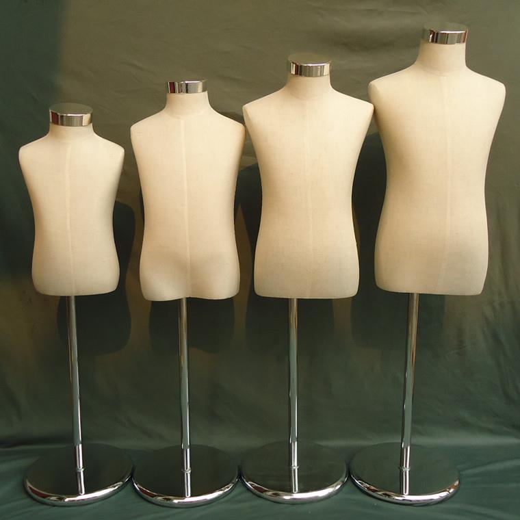 儿童模特儿 柜台羊毛衫服装店展示架 小孩半身包布模特道具