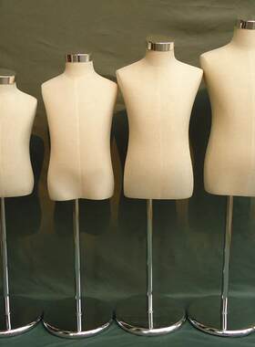 儿童模特儿 柜台羊毛衫服装店展示架 小孩半身包布模特道具