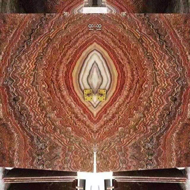麒麟玉大理石电视背景墙玉石玄关墙面天然奢石大板