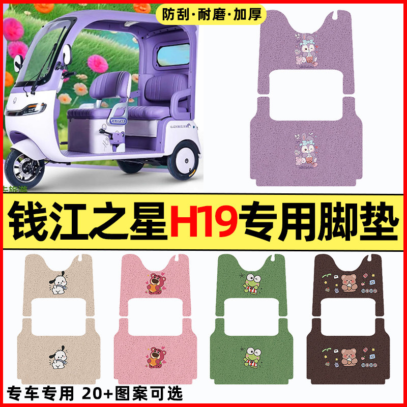 适用【钱江之星H19】三轮车脚垫