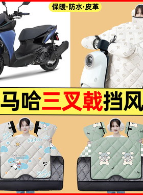 适用雅马哈三叉戟AUGUR155 FORCE踏板摩托车改装配件冬季挡风被