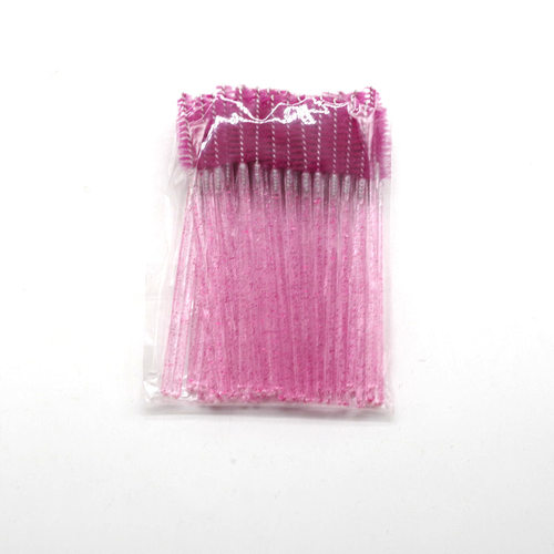 新款水晶杆彩色睫毛眉梳