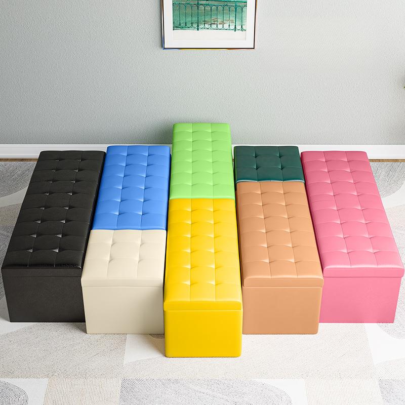 换鞋凳家用门口服装店试衣间长方形长条床尾储物收纳沙发凳健之章