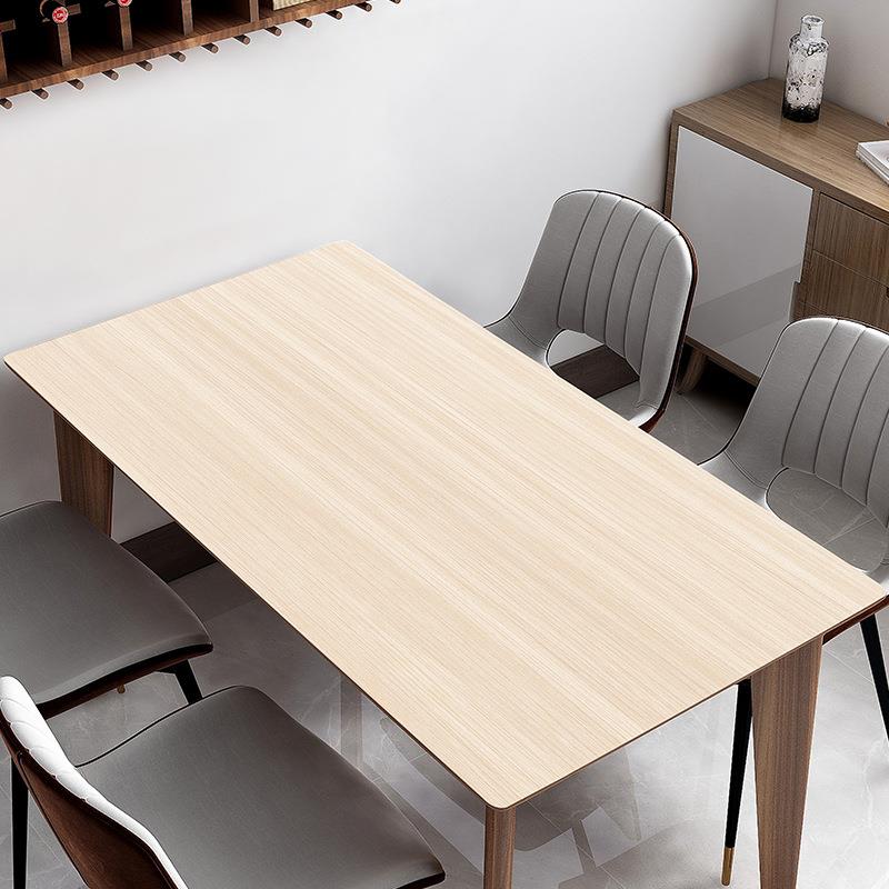 简约仿木纹皮革桌布防水防油餐桌垫布防烫免洗pu皮革桌垫茶几布