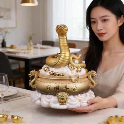 常仙蟒蛇真身像摆件堂口神像常仙太爷爷真身像东北四大家族