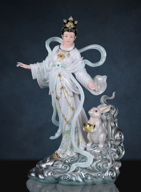 合成石粉中式佛堂装饰摆件