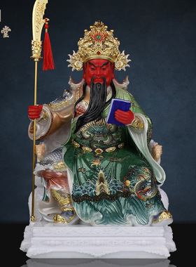 合成玉石中式佛堂装饰摆件