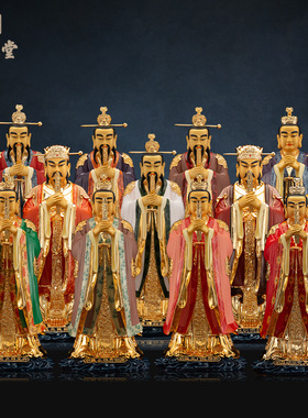 铜中式佛堂北斗星君神像装饰摆件