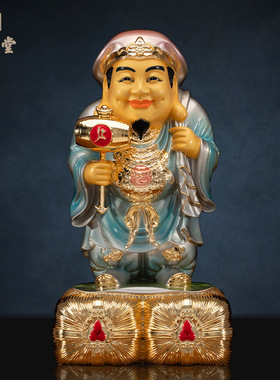 铜中式佛堂台湾铜鎏金大装饰摆件