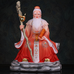 新款龙椅月老星君佛像摆件月下老人月老神像供奉家用桌面书房