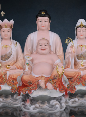 合成玉石中式佛堂装饰摆件