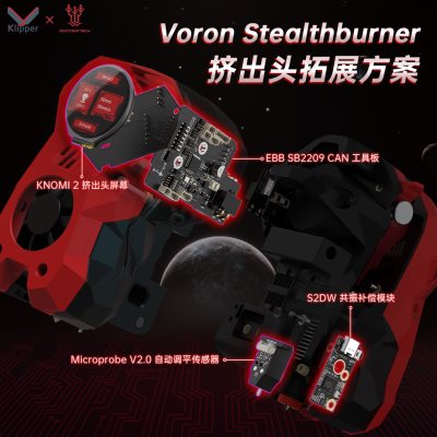 BIGTREETECH VoronSB打印头拓展方案CAN工具板 调平 KNOMI2 S2DW