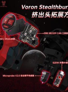 BIGTREETECH VoronSB打印头拓展方案CAN工具板 调平 KNOMI2 S2DW