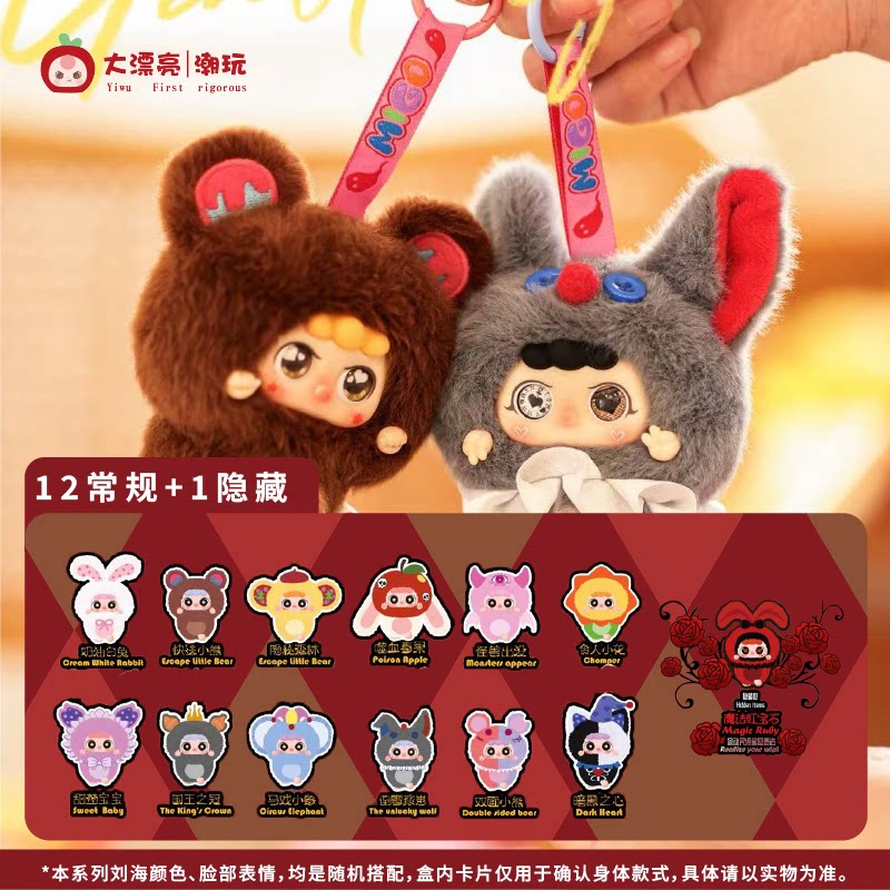 Migo Little Troublemaker Plush Blind Box Trendy Toy Pendant Cute Doll Gift Figurine Bag Accessory New Product