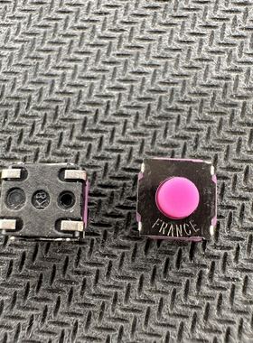 KSEK43JLFS进口轻触开关 内贴4脚 粉色硅胶按键防水防尘6.2x6.2mm