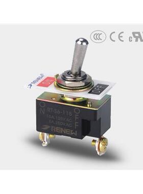 正品RENEW兰鸟 RT-S6-11B 钮子开关 1极1通 2脚 2档 自锁 RT 1021