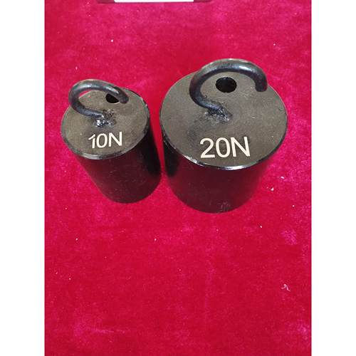 钢制单钩N牛顿力制砝码测试拉力砝码5N10N20N100N200N500N