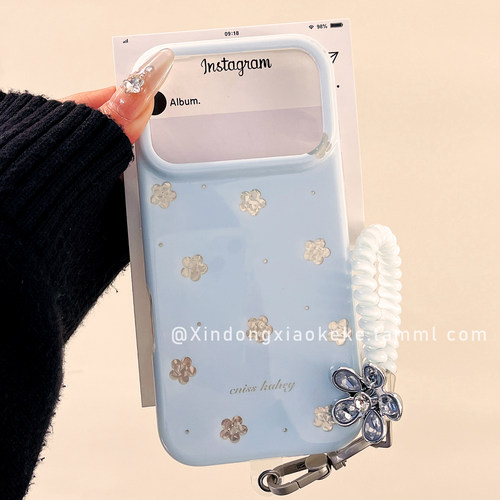 ins韩系波点花朵适用苹果手机壳