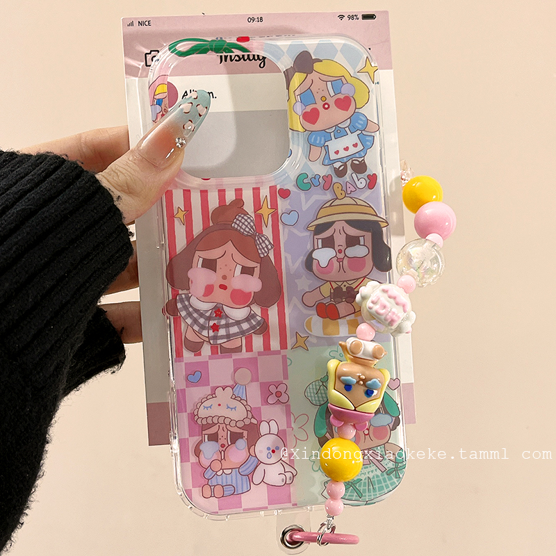 拼接大脸哭娃适用苹果手机壳