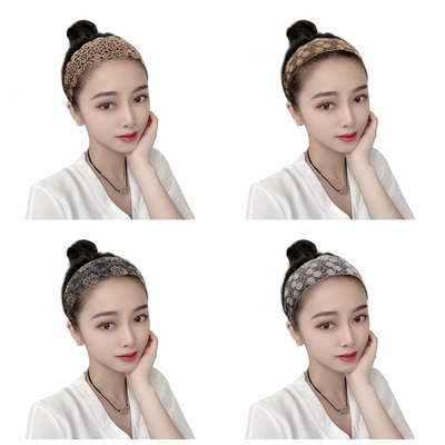 极速遮白发头饰超宽边高端发箍发夹D女新款盖白头发的头巾发带外