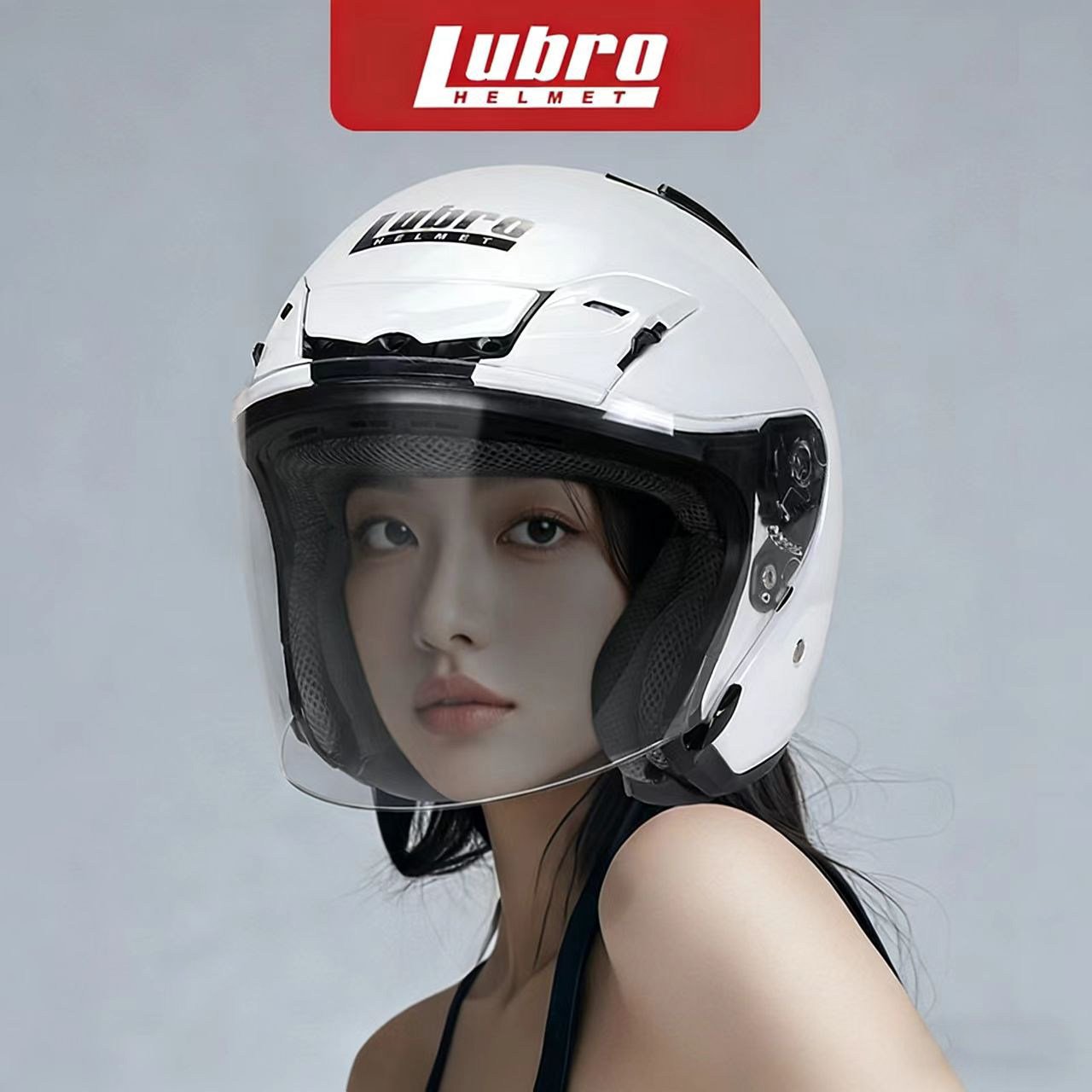 【官方正品】台湾Lubro路霸头盔AIR TECH半盔机车摩托车3/4头盔