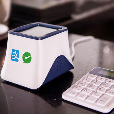 工行收款小白盒带键盘独立通讯扫描盒子扫码意锐收款支付盒子