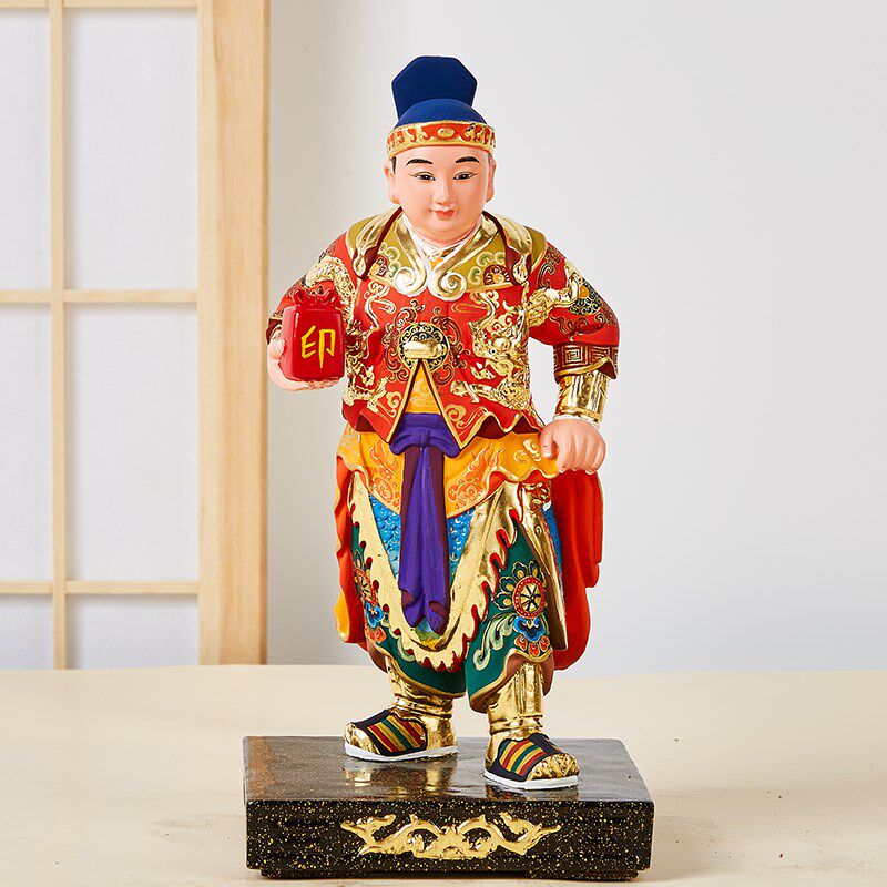 新品周仓关平将军神像关s公护法香樟木关二爷副将木雕周将军关将