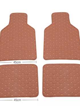 极速Floor Mats Universal Fit 4pcs PU Leather QCar Floor Mat