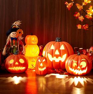 新品Halloween Pumpkin Lsamp Decorations Outdoor Garden Shopp