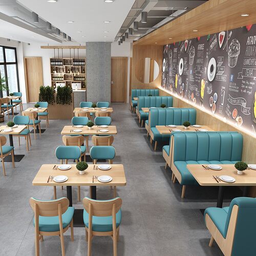 极速奶茶店咖啡厅沙发椅桌椅组合冷饮店甜品汉堡S店餐馆饭店西餐