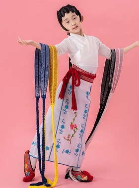 极速儿童练功带舞蹈戏曲板带武术太极健J身运动瑜伽护腰带棉质加