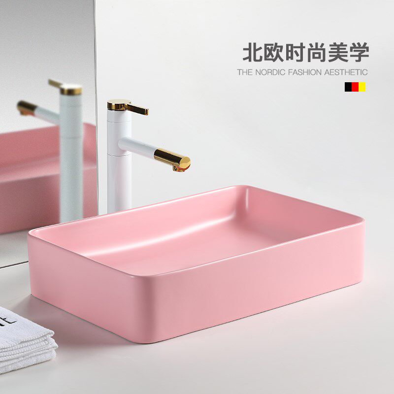 极速Aboved Counter WashBasin Home Square Luxury Bathroom Sin