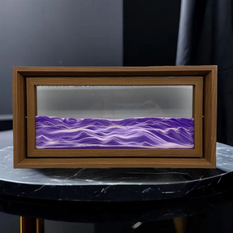 极速新款旋转相框式3D流沙画摆A件电视柜酒柜办公桌轻奢家居装饰