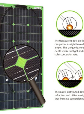 极速Green Flexible Kit Solar System for Home 12v 24Wv 100w S