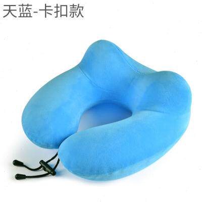 新品可携式充气uk型枕旅行枕吹气坐车车用护颈枕脖子U形枕头颈部