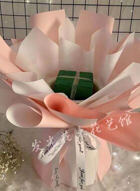 极速DIY花束成品免包装花束半成品情人节生日礼物手Y工花束零食烟
