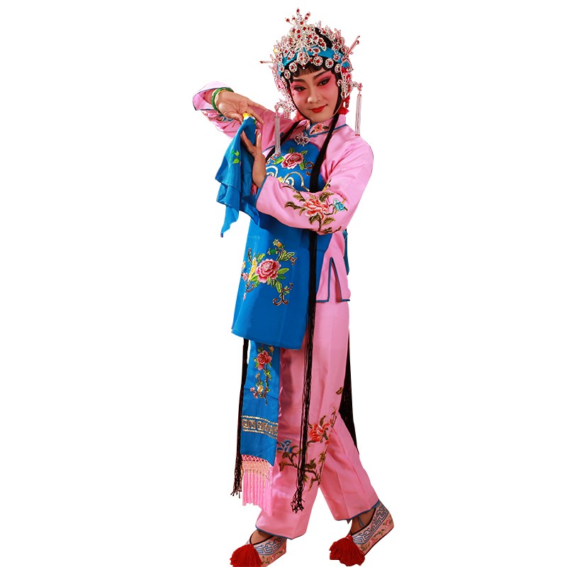 极速戏曲c京剧戏剧演出丫鬟衣花旦服装戏衣 戏服小旦衣袄裙裤小衣