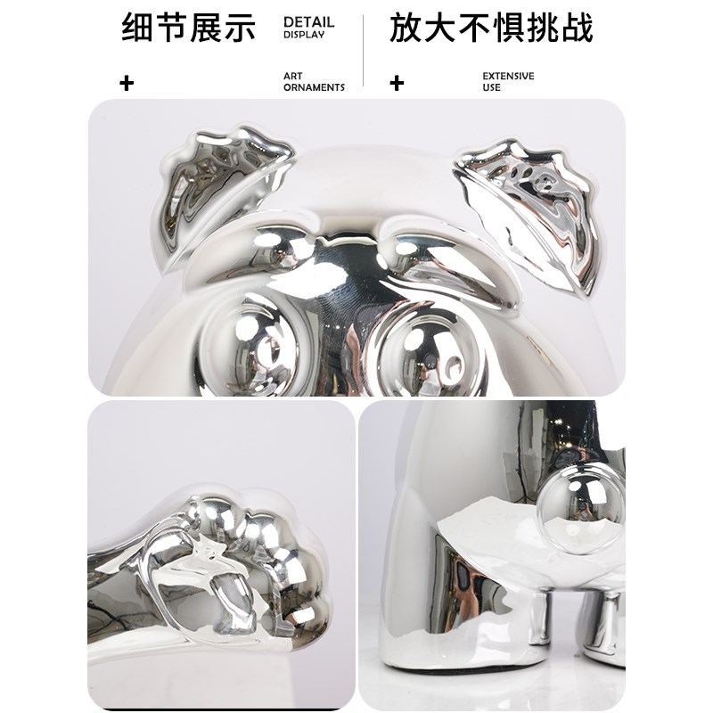 极速现代简约创意卡通熊摆件客厅电视柜酒柜家居S装饰品乔迁新居