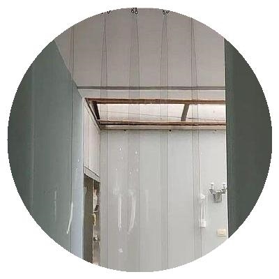 极速空调门帘可以推拉折叠门有轨伸缩客厅L隔断帘挡风防蚊滑轨式