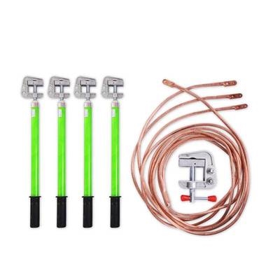 极速。400V10KV高压接地线35kv携带型短路接地2T5平方低压双舌高