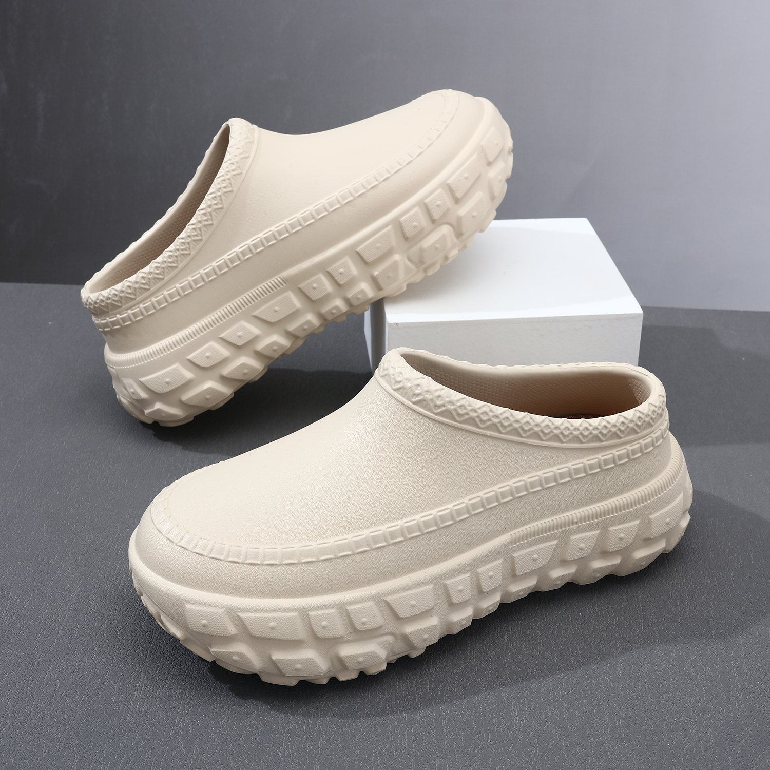 防水包头拖鞋男2025新款耐磨外穿