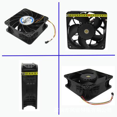 风恒110v220v380v24v12v散热排风机18CM厘米18060高速